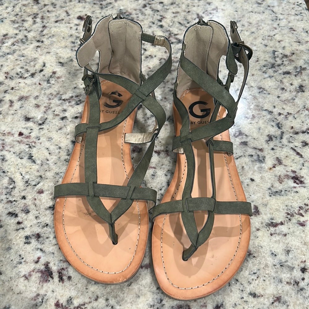 Guess gladiator sandals, size 8